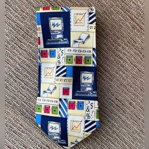 Men’s Carter & Holmes Computer Office IT tie